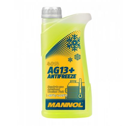 MANNOL 4014 AG13+ ANTIFREEZE - 1L - Nemrznoucí směs - ŽLUTÁ