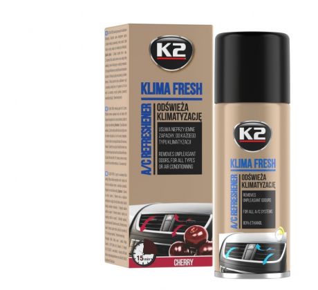 K2 KLIMA FRESH Cherry 150ml - sprej pro osvěžení klimatizace