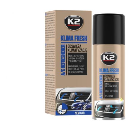 K2 KLIMA FRESH New Car 150ml - sprej pro osvěžení klimatizace